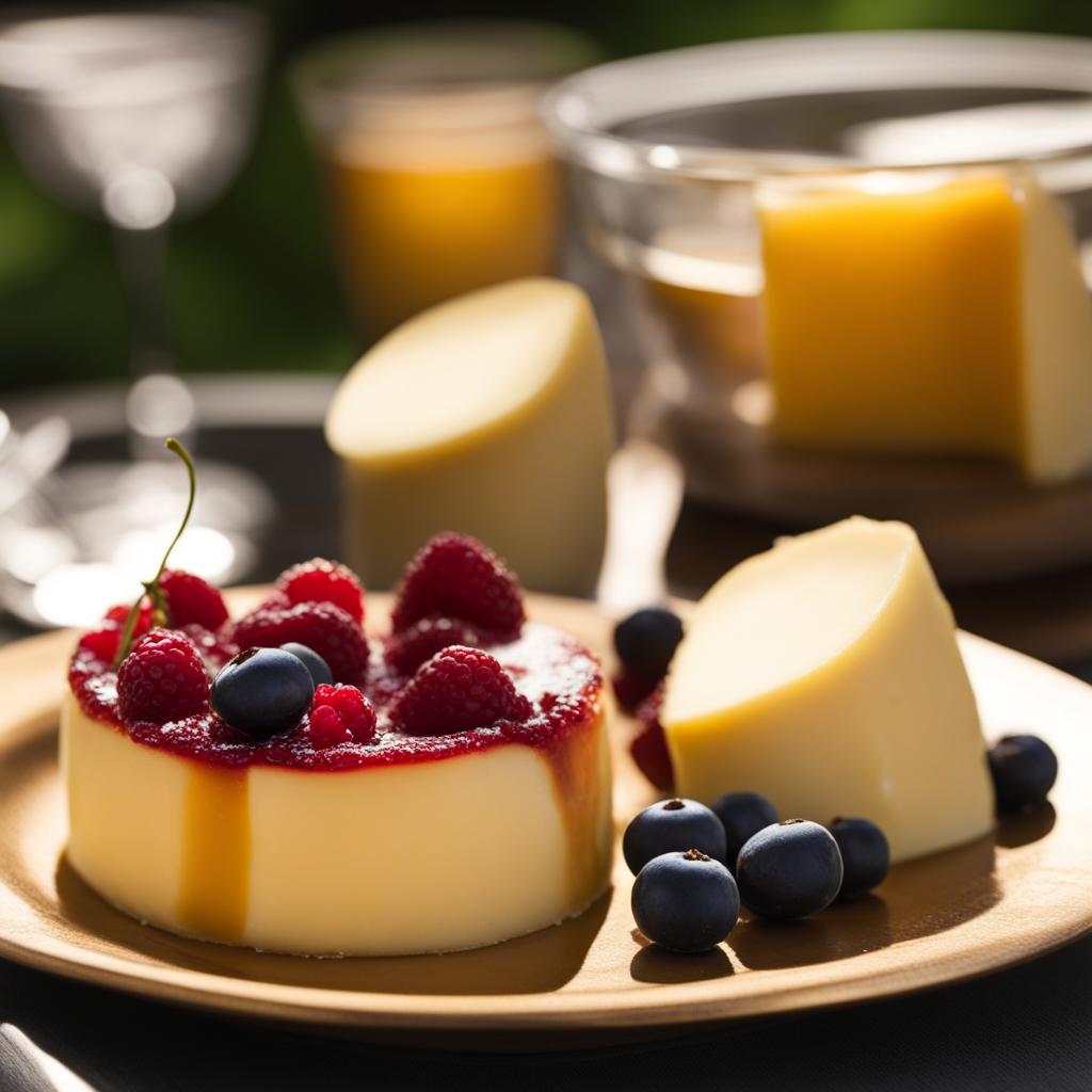 mató de pedralbes, catalan fresh cheese dessert, relished at a picturesque park in barcelona. 