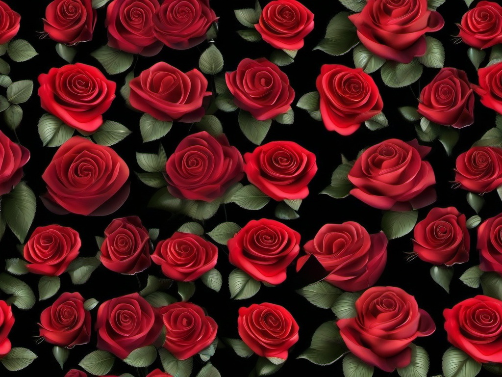 Flower Background Wallpaper - red rose black background  