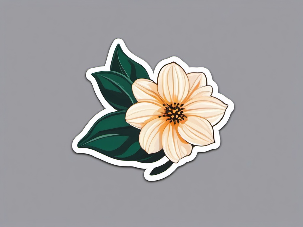 Flower sticker, Blooming , sticker vector art, minimalist design