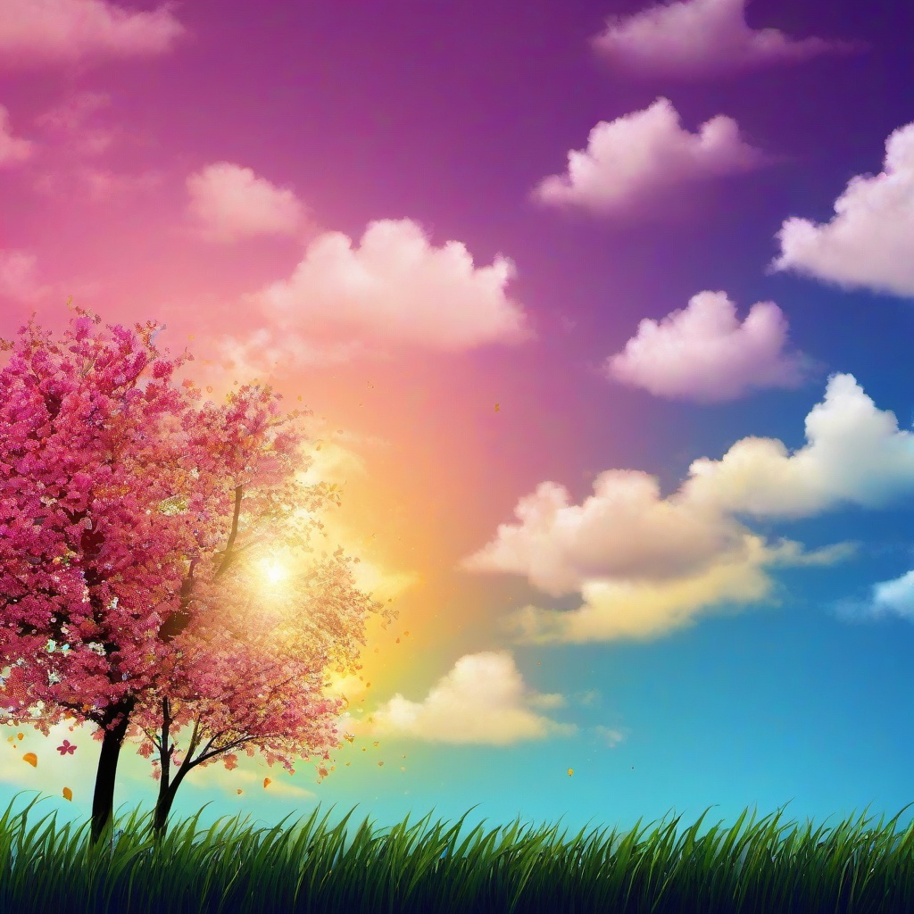 spring sky wallpaper  ,background wallpaper