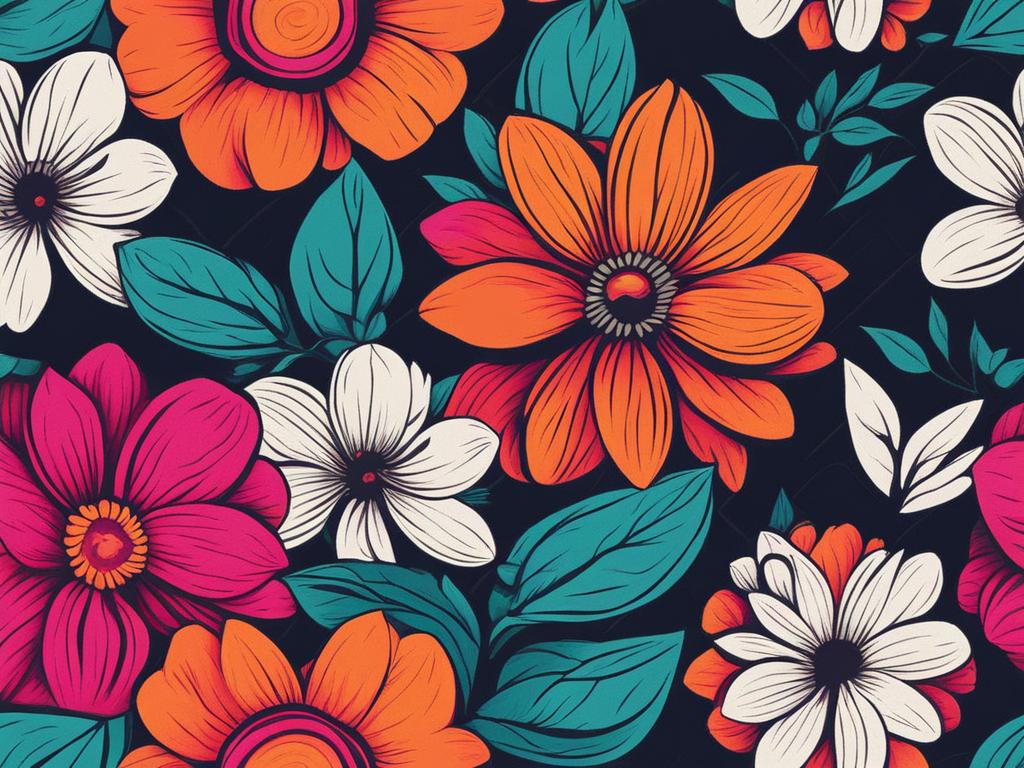 flower clipart - a colorful and vibrant flower illustration. 