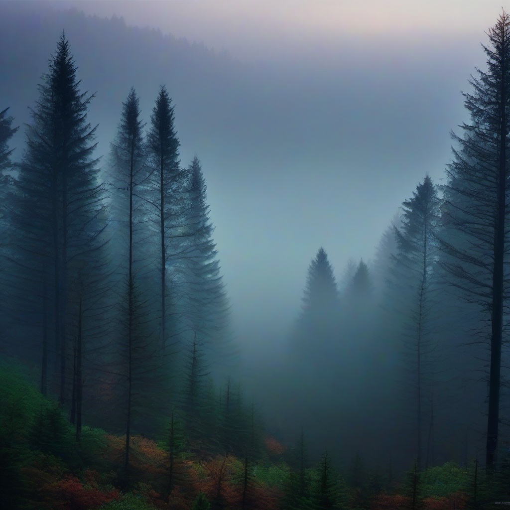 Forest Background Wallpaper - misty trees wallpaper  