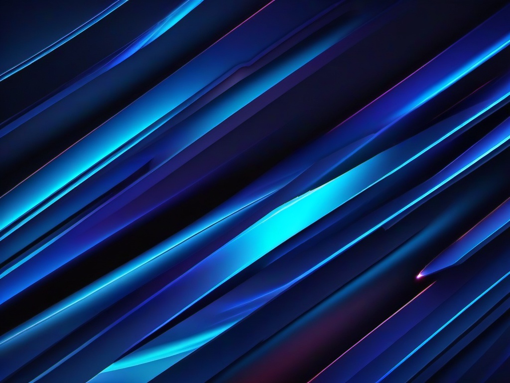 Blue Neon Background-Deep blue with neon lights in abstract shapes, giving an edgy, futuristic look  background wallpaper