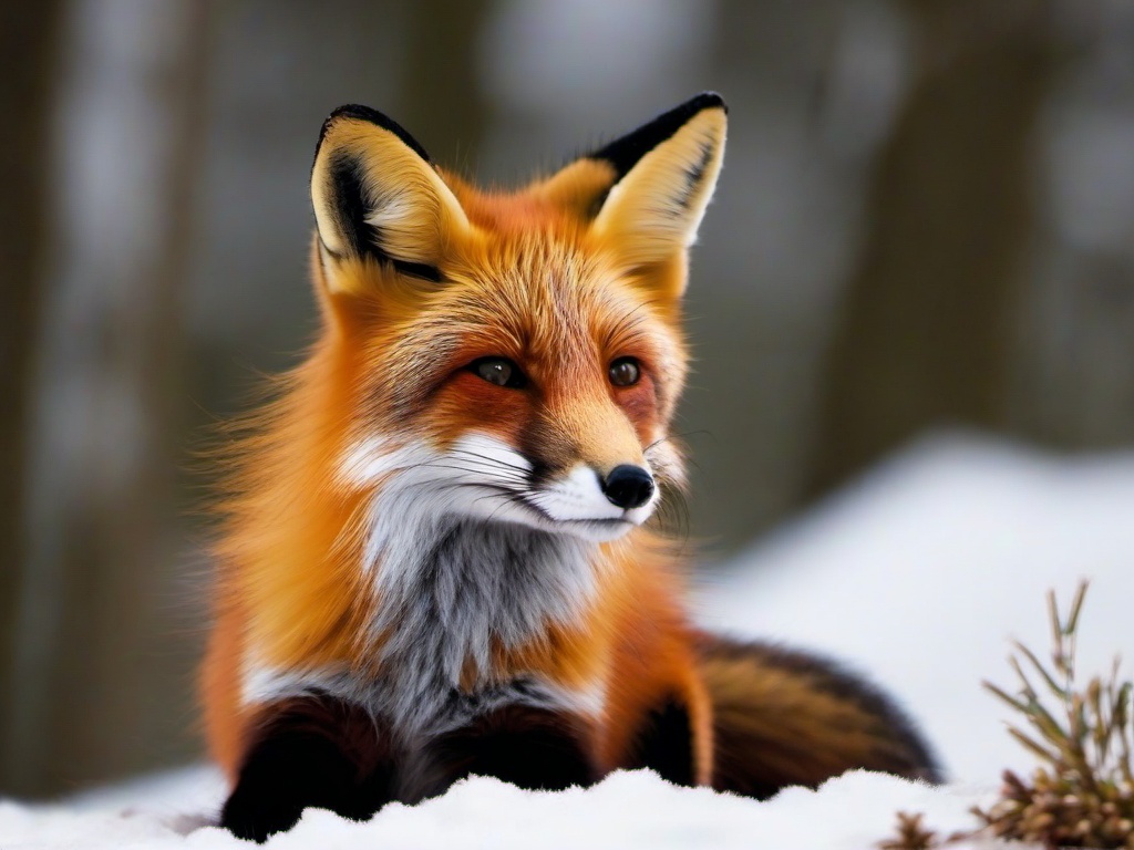 Red Fox Wallpaper - Wallpaper featuring a red fox.  background wallpaper