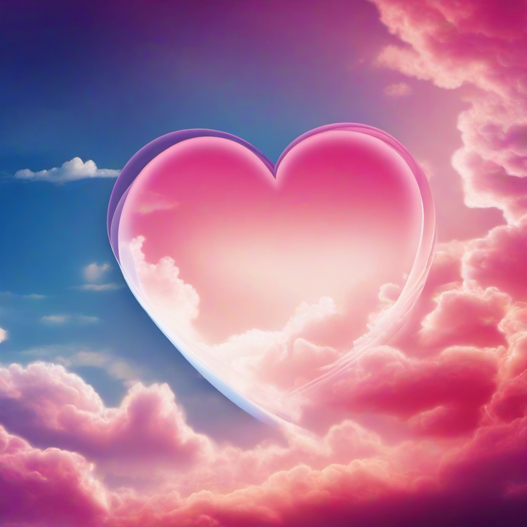 Heart Background Wallpaper - heart clouds background  