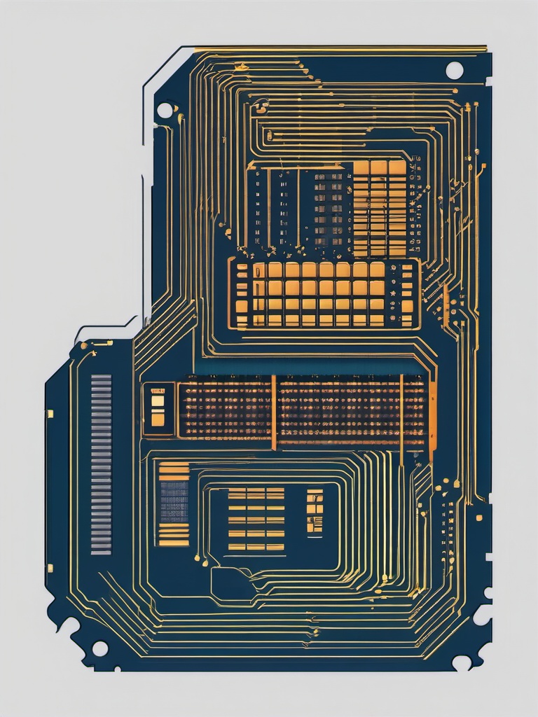 Computer Chip Manufacturing Process clipart - Computer chip manufacturing, ,vector color clipart,minimal