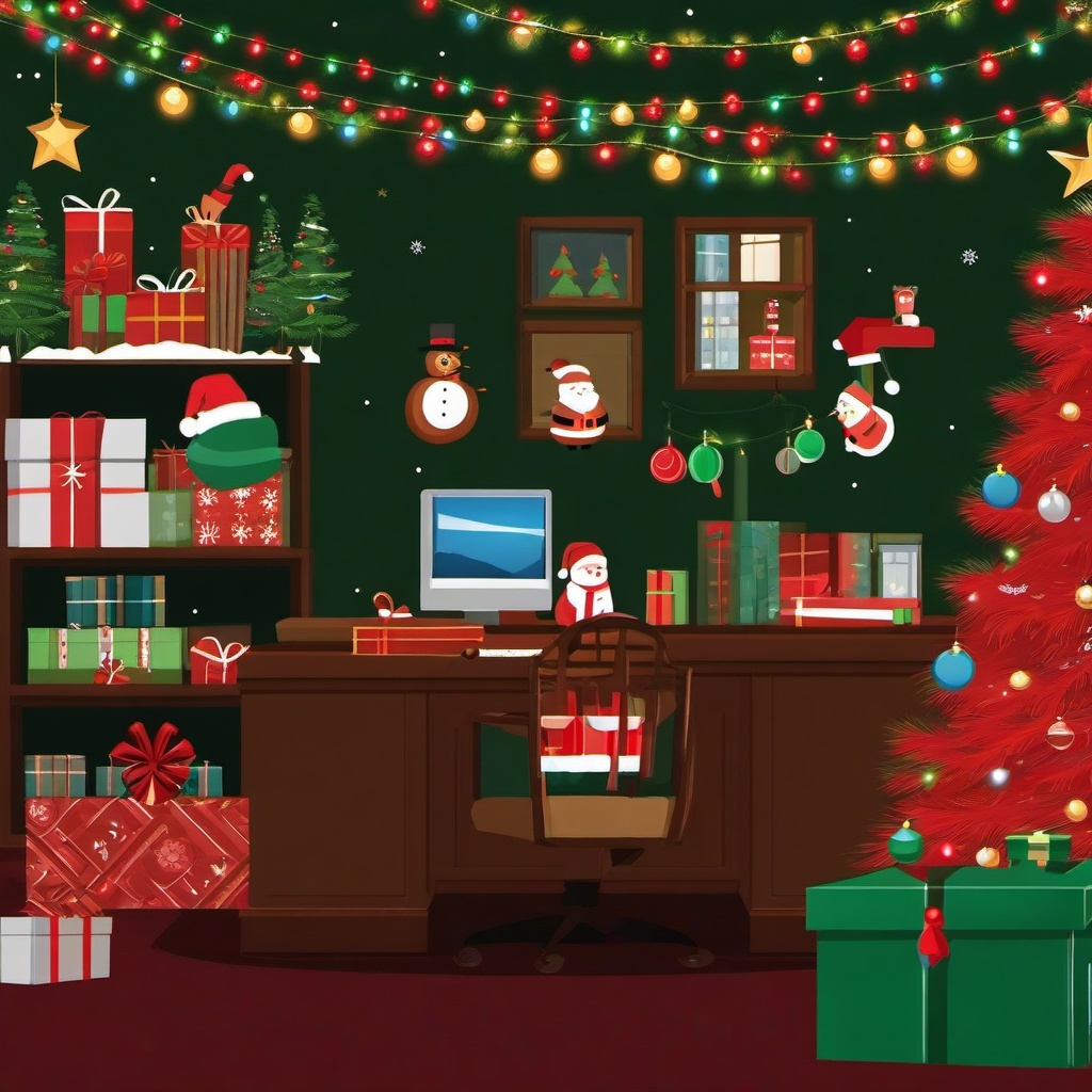 Christmas Background Wallpaper - the office christmas zoom background  