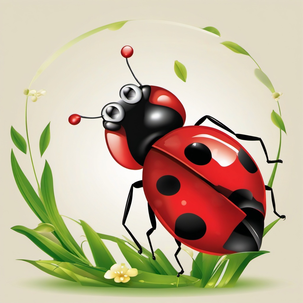 Ladybug clipart - ladybug character in a playful pose  