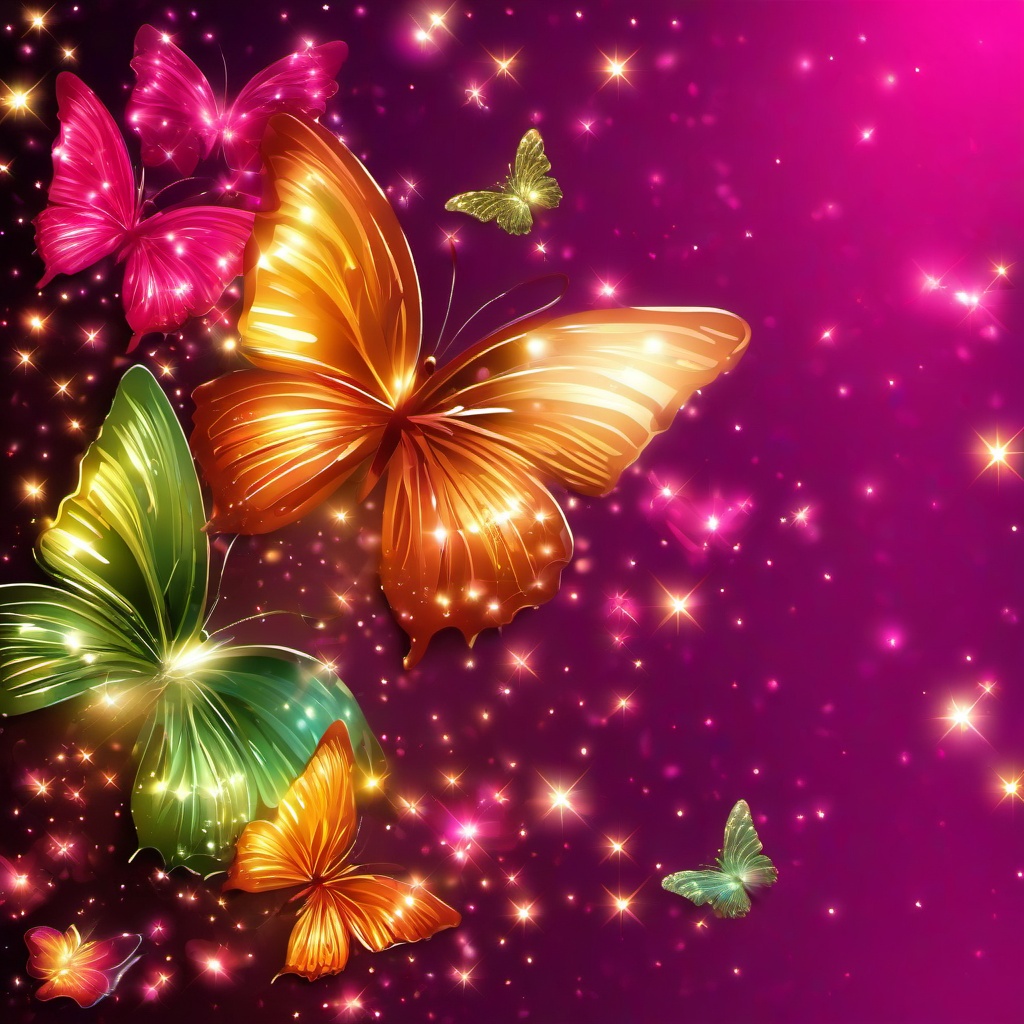 Glitter background - butterfly glitter background  