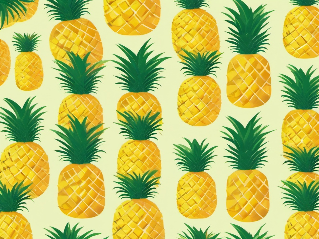 Cute Summer Pineapple Wallpaper  background