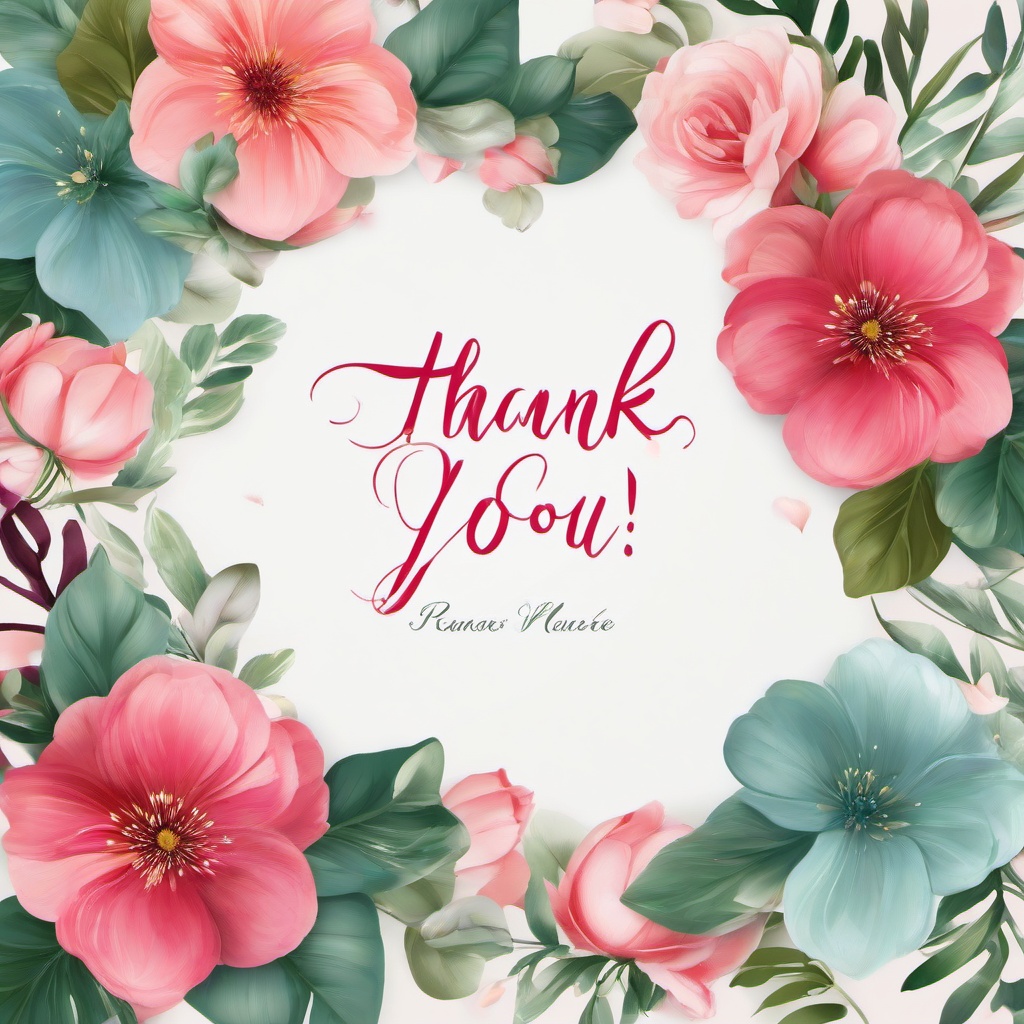 Thank You clipart - thank you with a beautiful background  