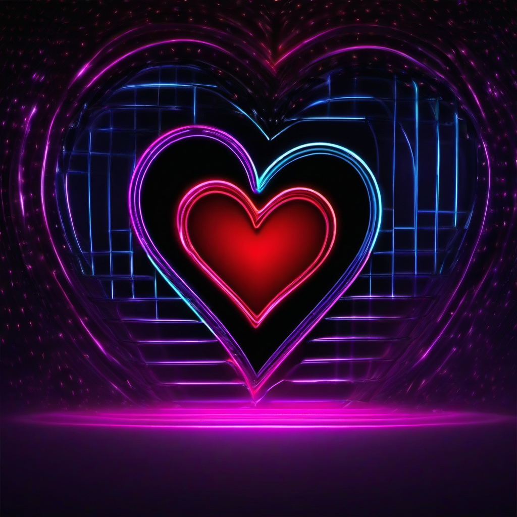 Heart Background Wallpaper - heart neon wallpaper  