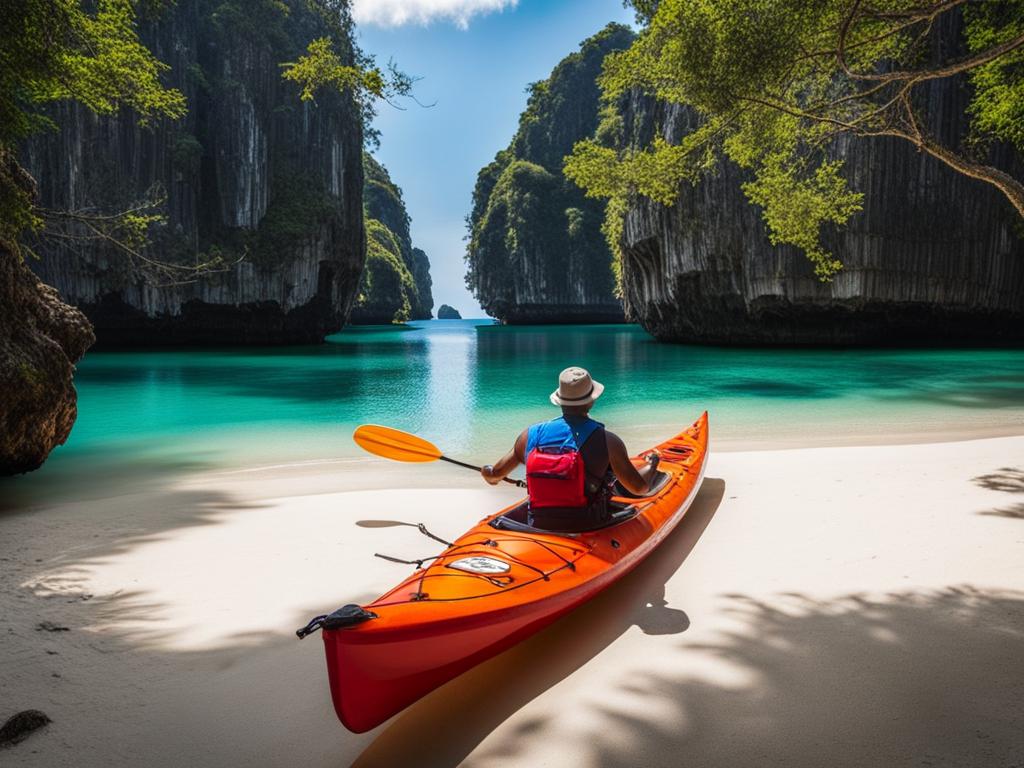 palawan, philippines - explores hidden lagoons and limestone karst formations by kayak. 