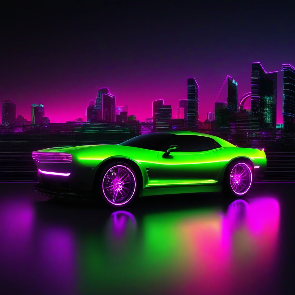 Neon Background Wallpaper - neon green car wallpaper  