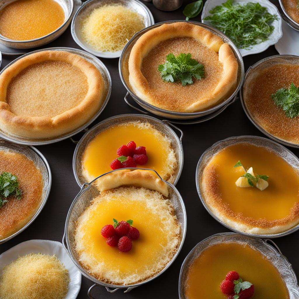 knafeh, middle eastern sweet pastry, relished at a bustling market in the heart of jerusalem. 