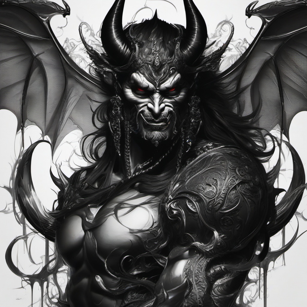 Black And White Devil Wallpaper  ,desktop background wallpaper