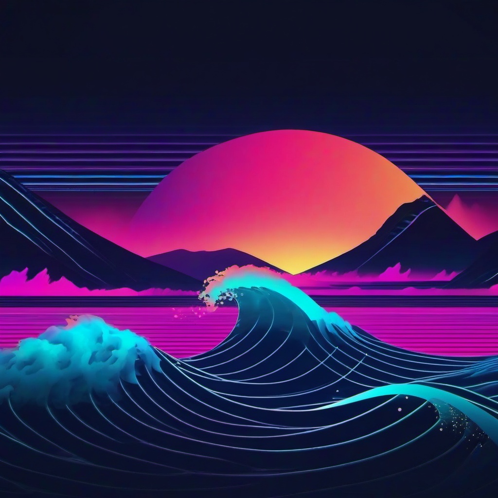 Wave Background Wallpaper - retro wave wallpaper  