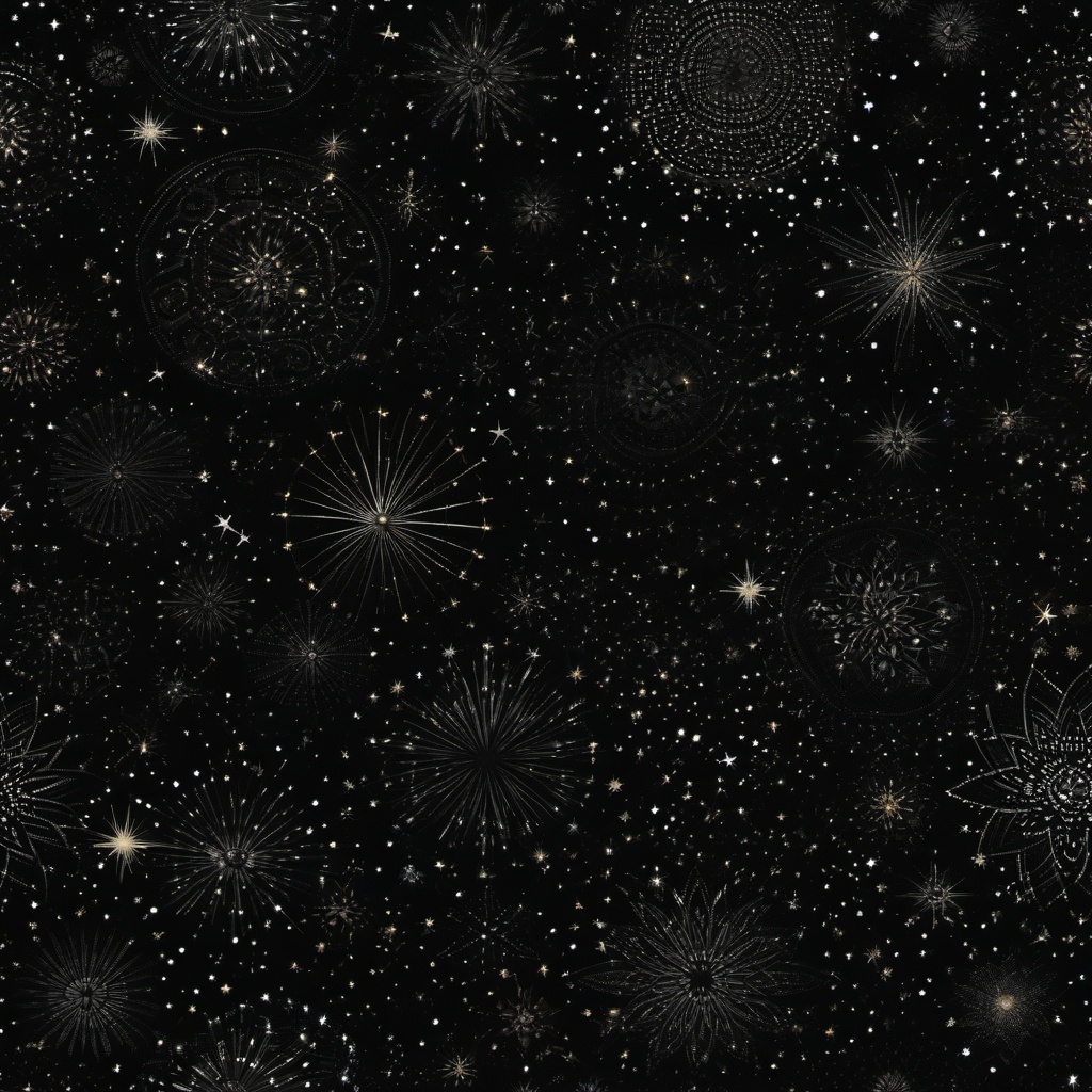 Starry Night Sky Black Background intricate details, patterns, wallpaper photo