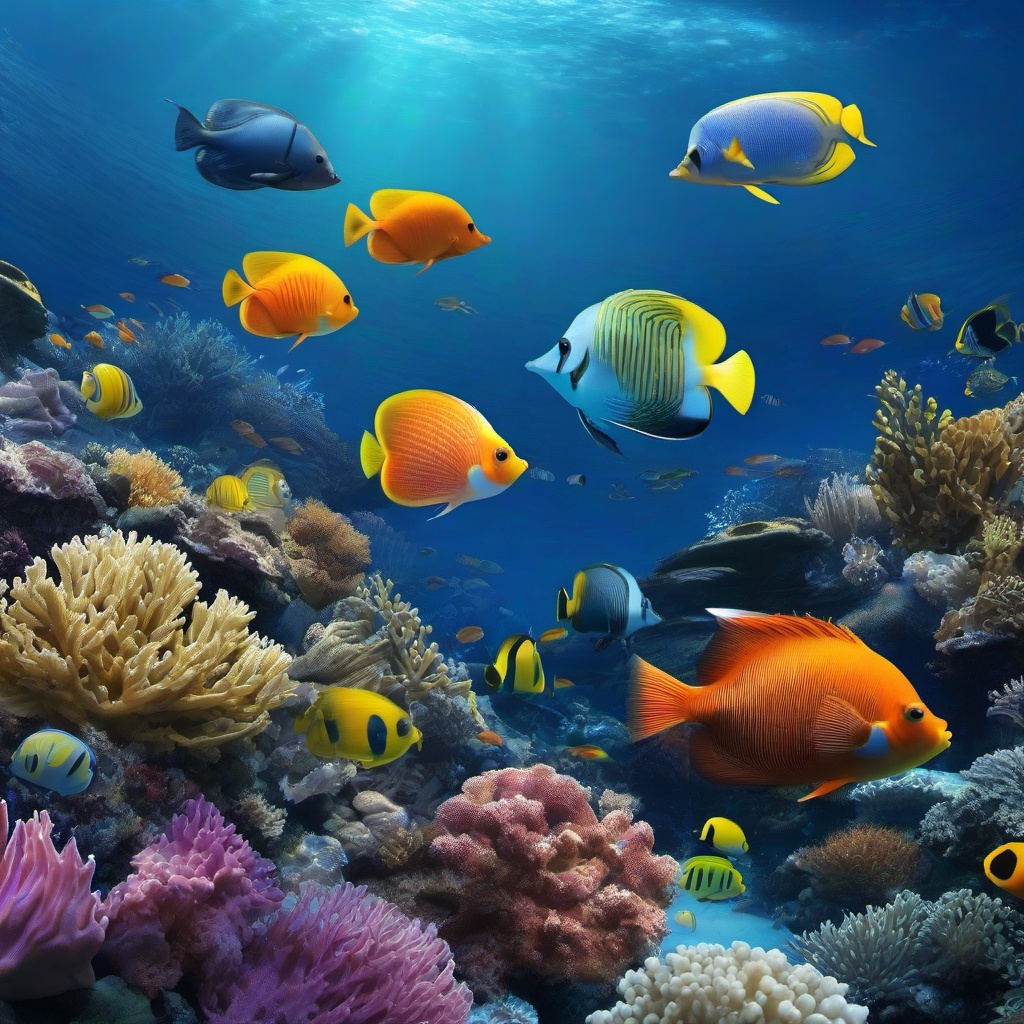 Ocean Background Wallpaper - ocean background fish  