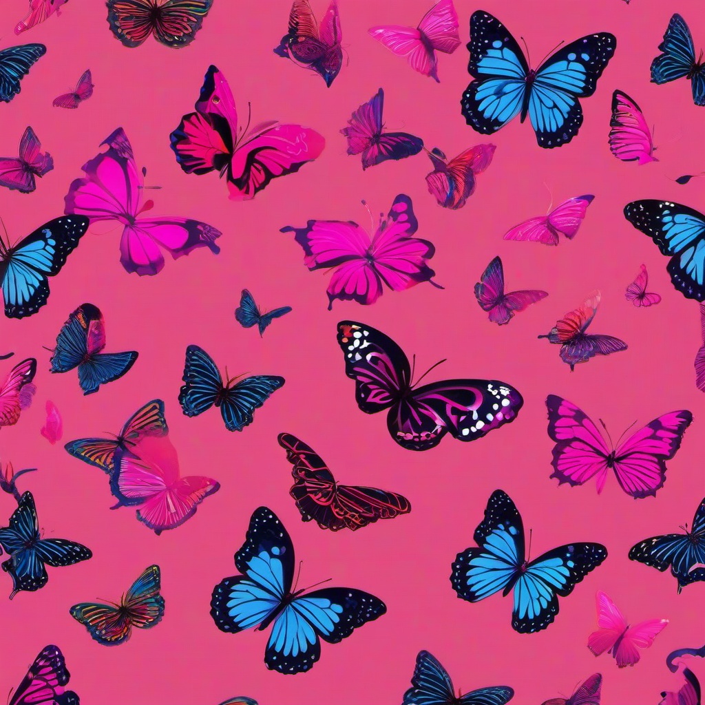 Butterfly Background Wallpaper - pink wallpaper butterfly  