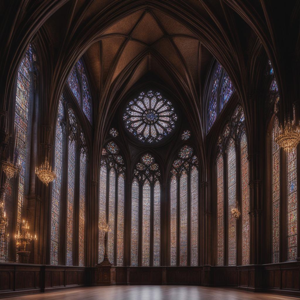 immerse yourself in the beauty of gothic architecture, with pointed arches and intricate stained glass windows. 