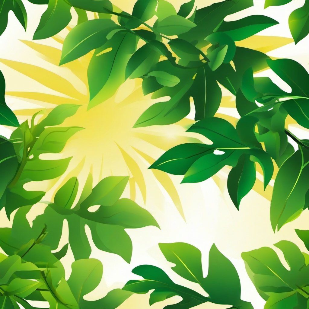 Sunlight clipart - sunlight filtering through leaves  