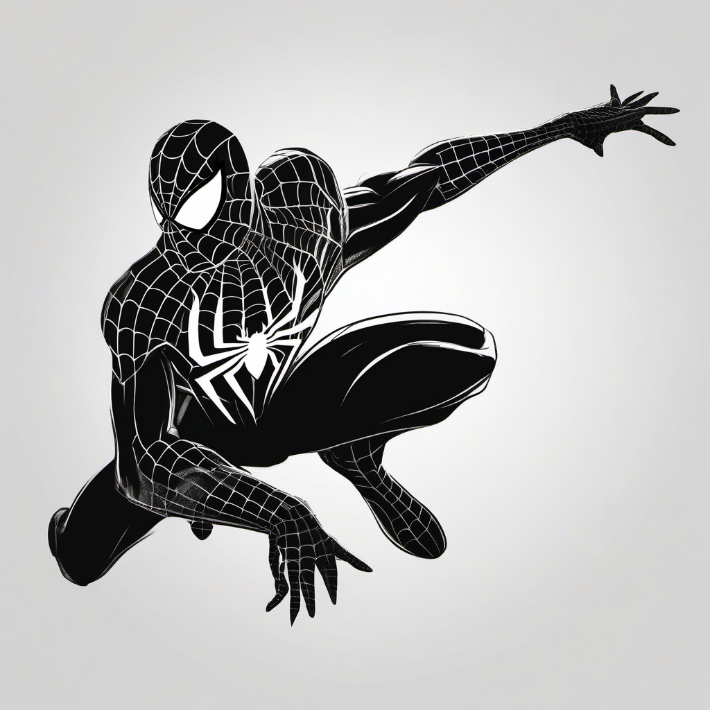 easy sketch of spider man  minimal rough sketch scribbles,doodles,black and white