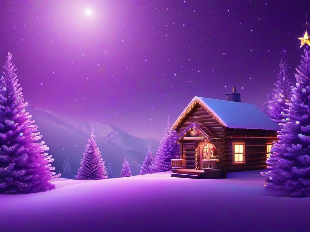 Purple Christmas Wallpaper Aesthetic  