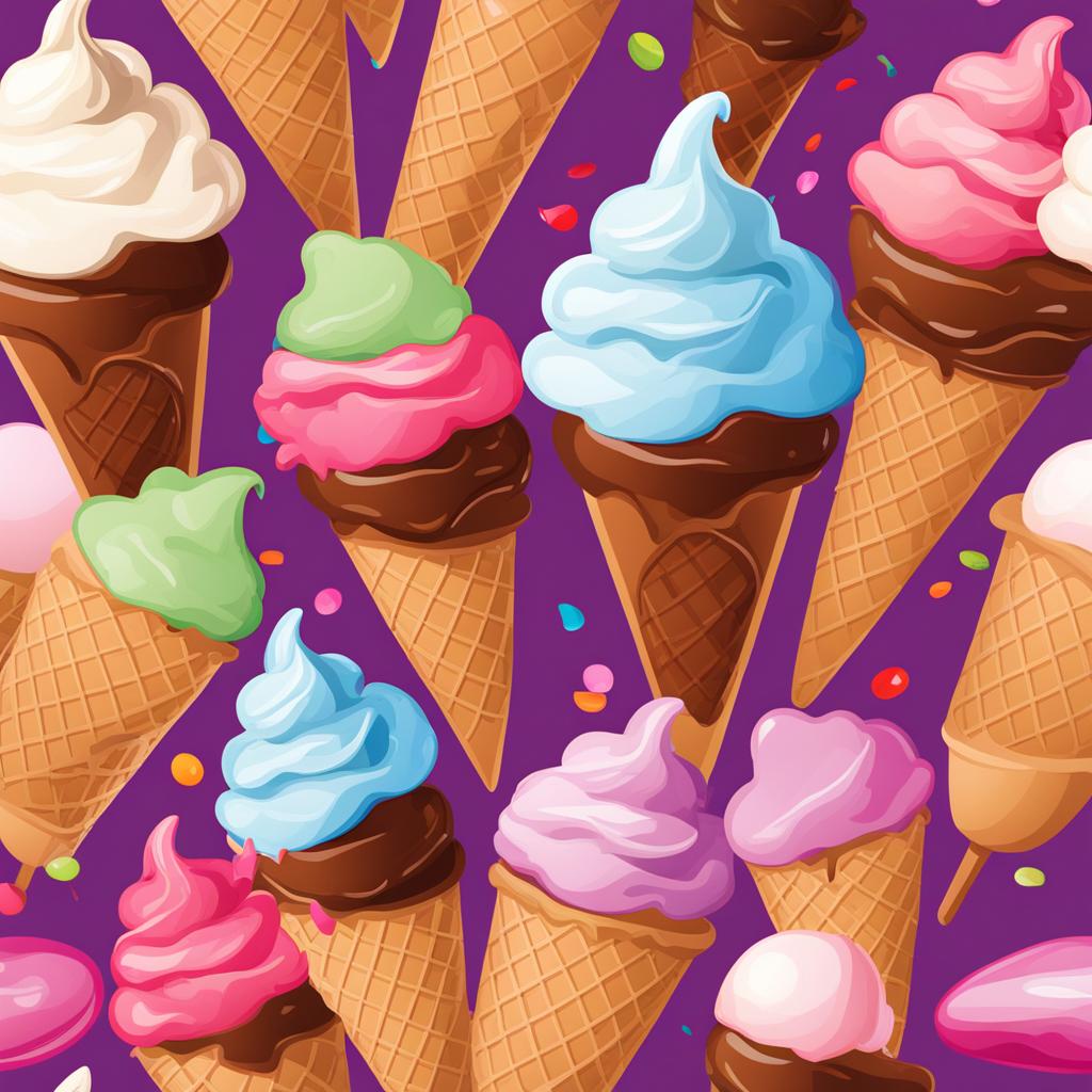 ice cream clipart - a delicious, melting ice cream cone. 