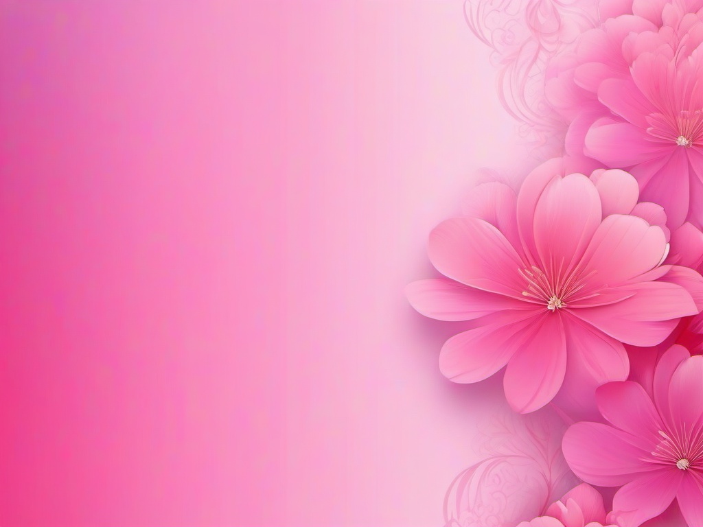 Pink Bg Aesthetic-Gradient pink background with delicate flower patterns  background wallpaper