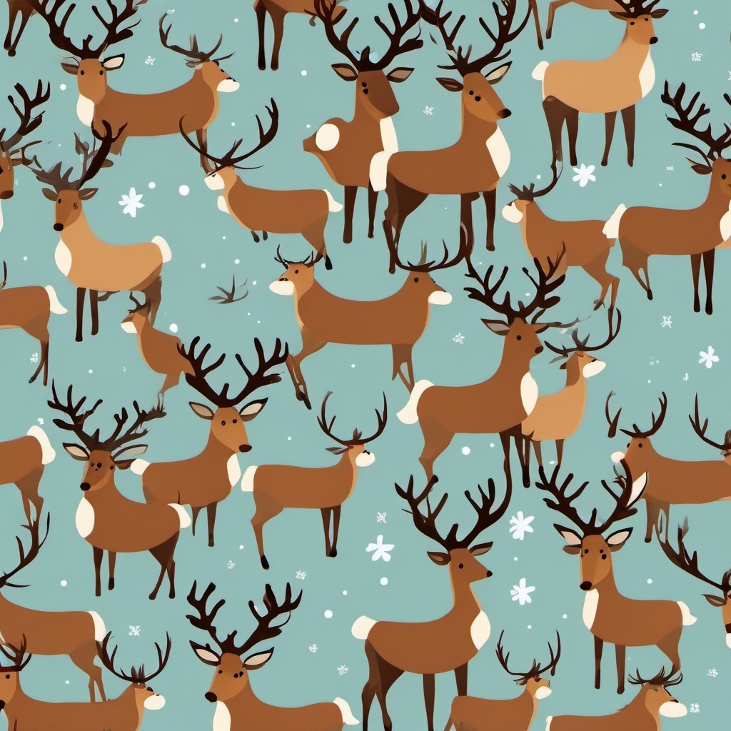 Reindeer Clipart,Designing a reindeer-themed jigsaw puzzle  simple, 2d flat