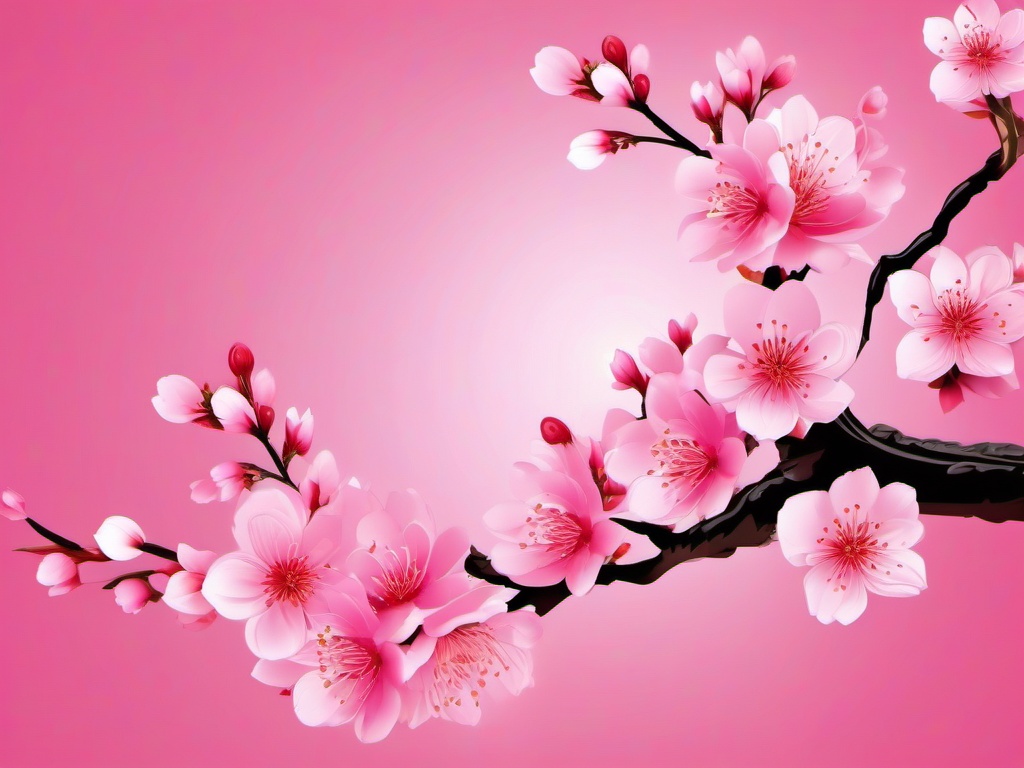 Blossoming Sakura Pink Background intricate details, patterns, wallpaper photo