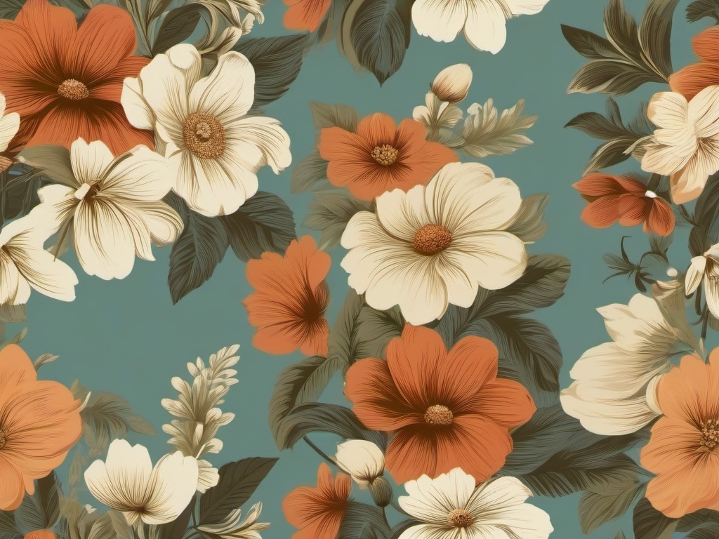 Vintage Floral Background - Old-fashioned florals for a timeless look  minimal design