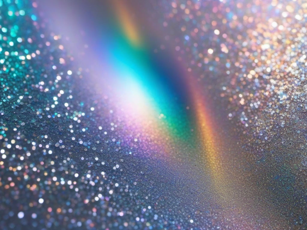 Silver Holographic Glitter Background  