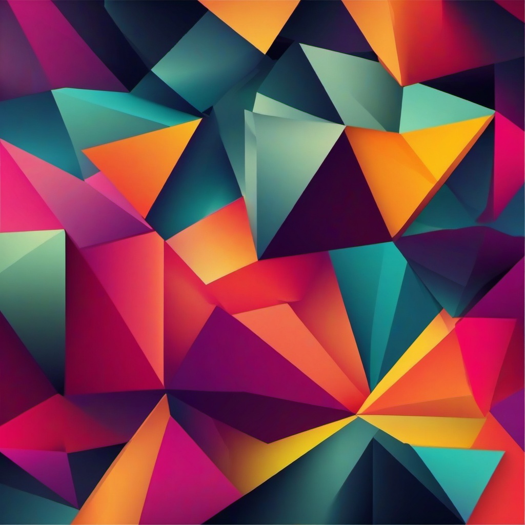 Geometric Background - colorful triangle background  