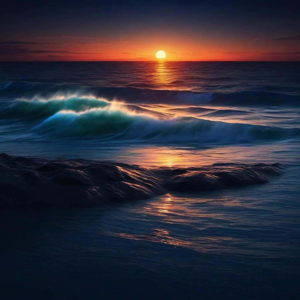 Ocean Background Wallpaper - sea background night  