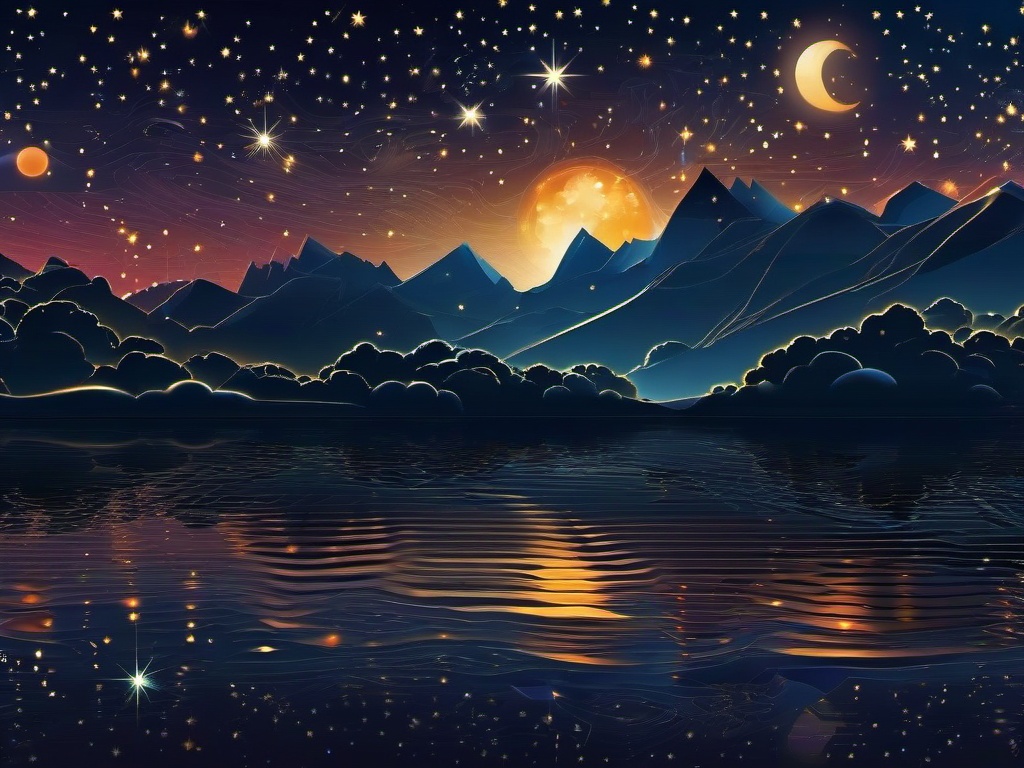 Sky Wallpaper - Starry Night Sky  intricate patterns, splash art, wallpaper art