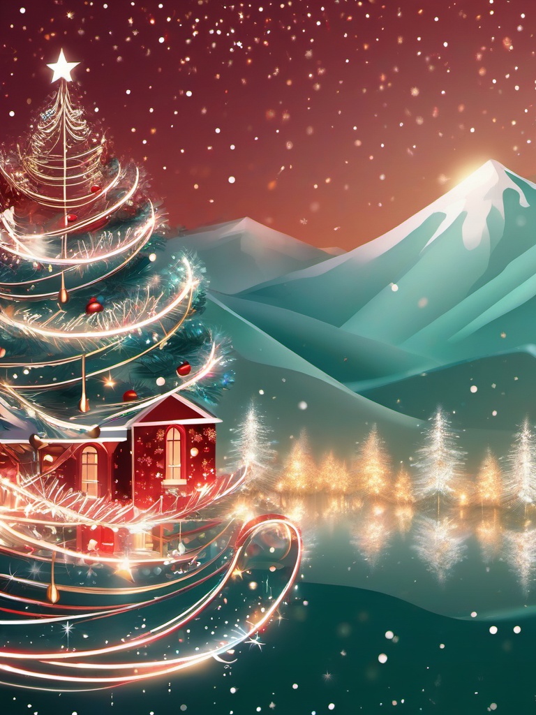 Christmas Aesthetic Wallpaper - Aesthetic Holiday Magic  intricate patterns, splash art, wallpaper art