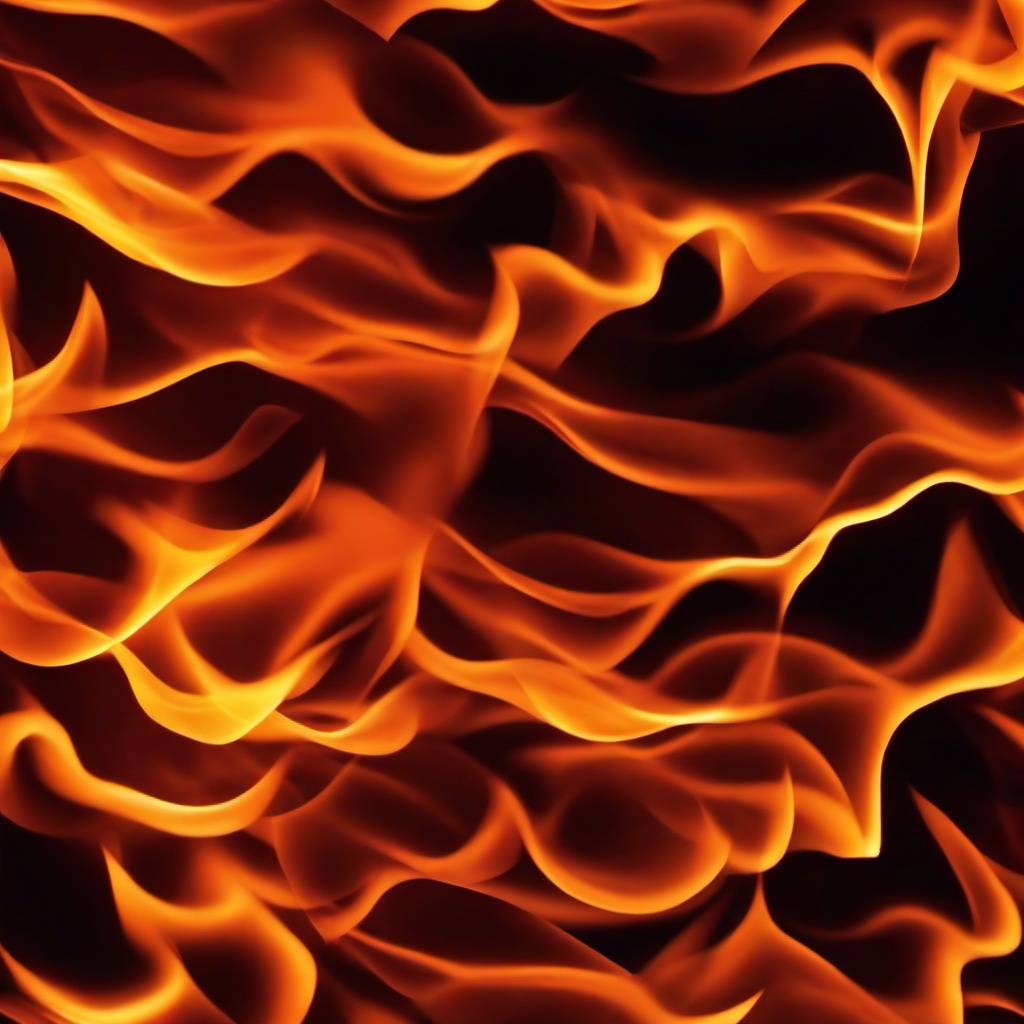 Fire Wallpaper - Close-up of blazing orange and red flames  sunset background