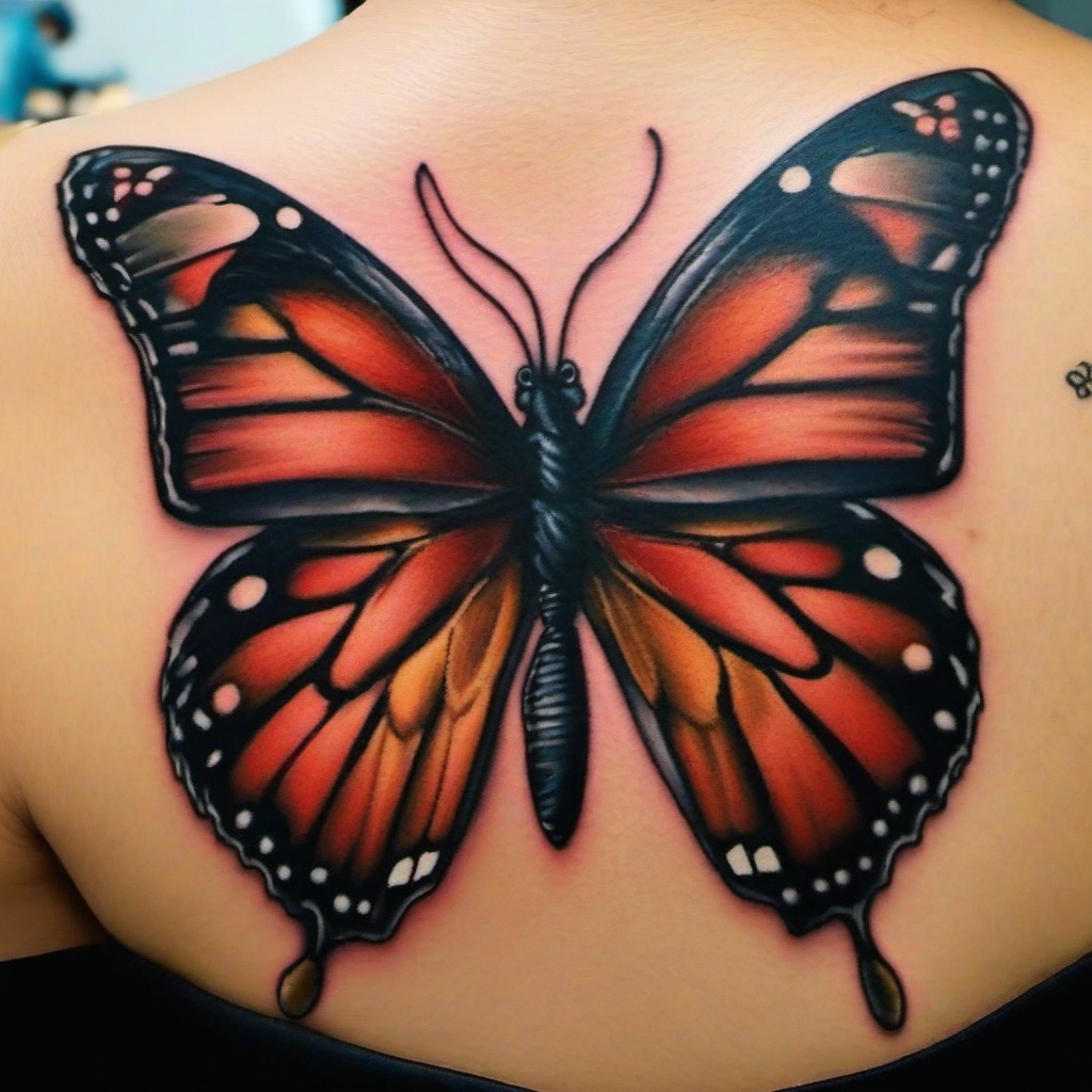 ugly butterfly tattoo  