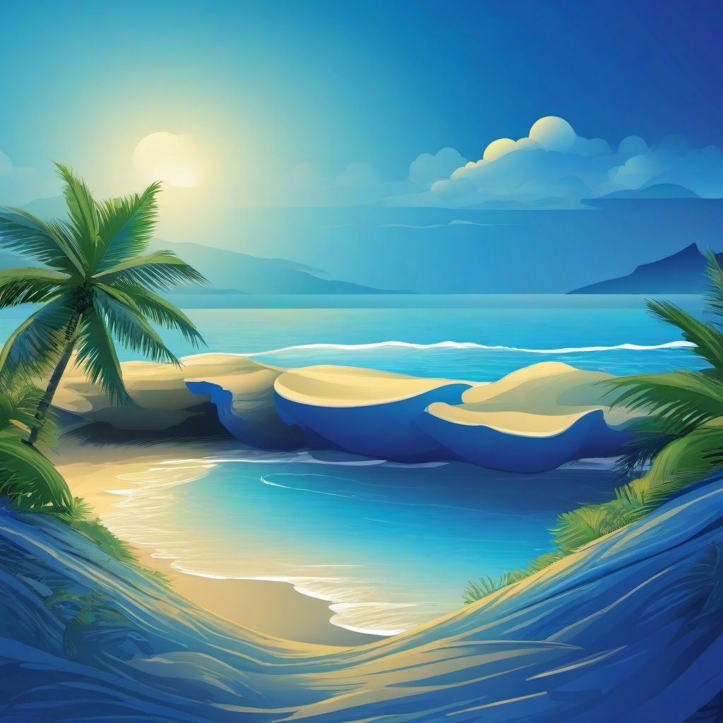 Beach Background Wallpaper - blue beach background  