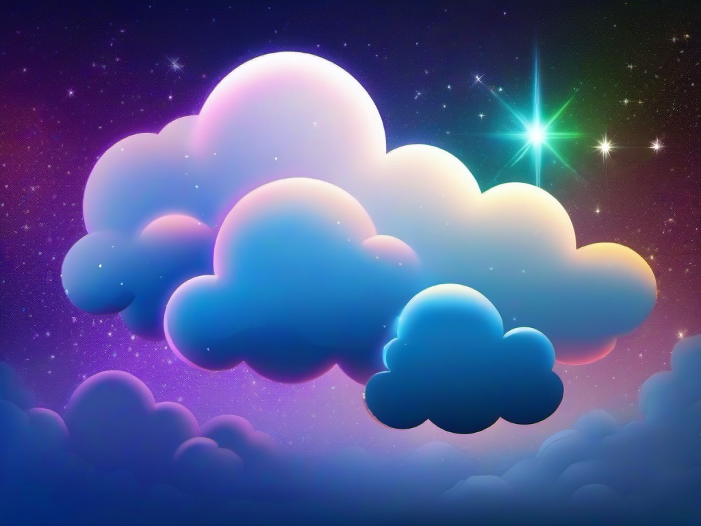 Sparkle Cloud Background  