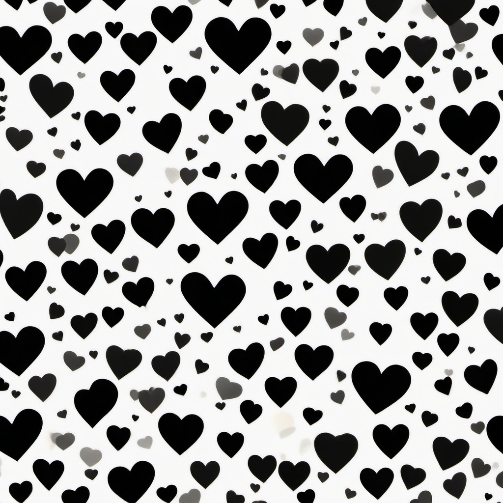 Heart Background Wallpaper - small black heart with white background  