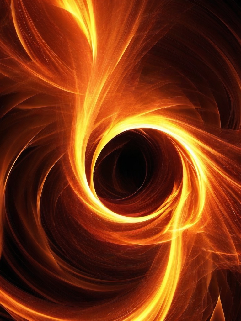 Fire Wallpaper - Fire swirling in spiral motion  background wallpaper