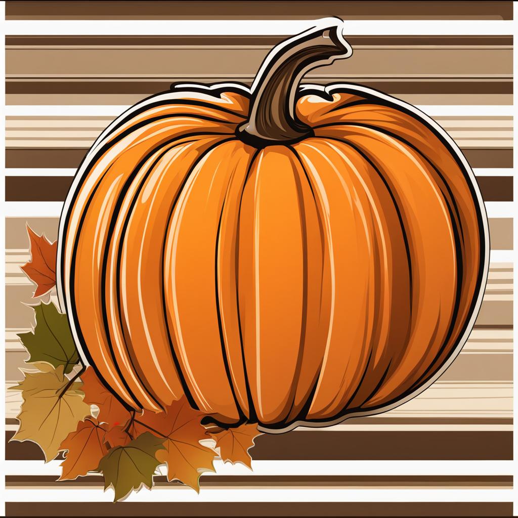 pumpkin clipart - a plump and orange pumpkin, a symbol of fall. 