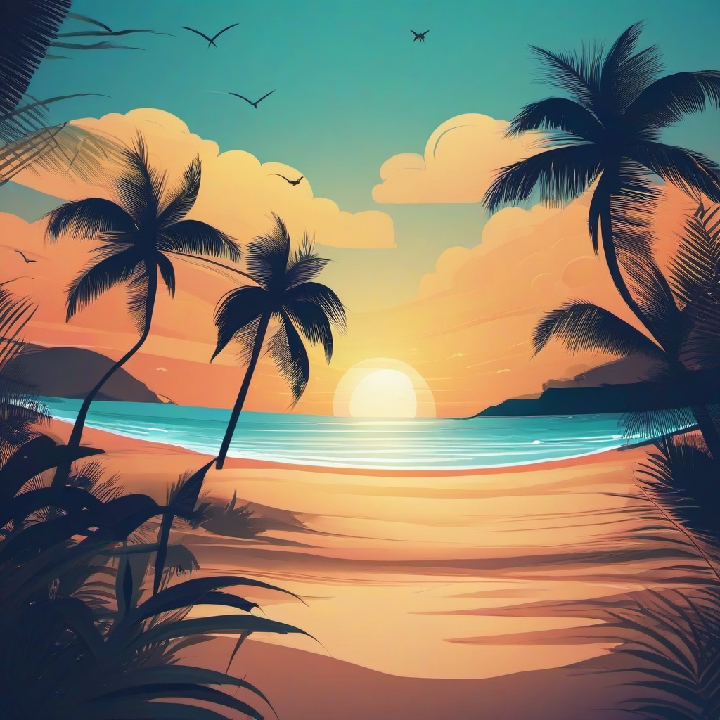 Beach background - chill beach background  