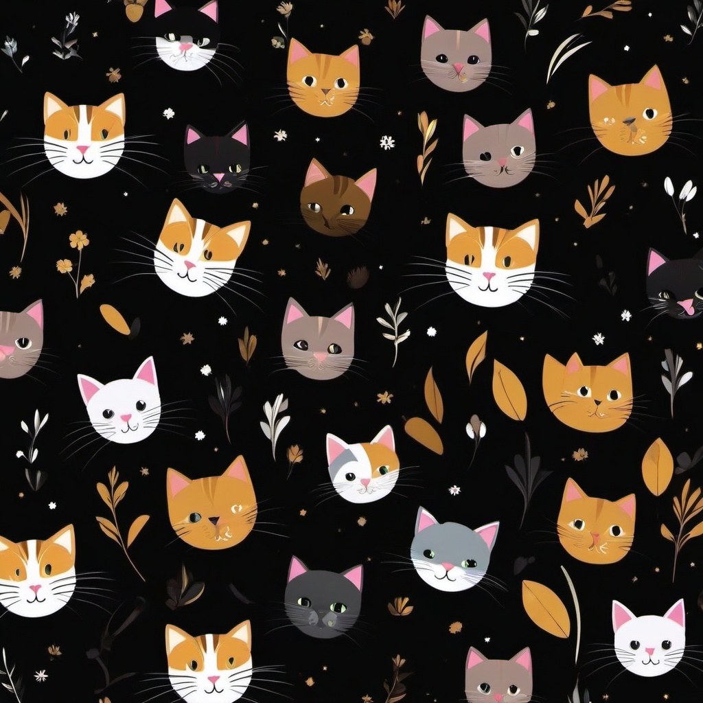 Cat Background Wallpaper - cat black background  