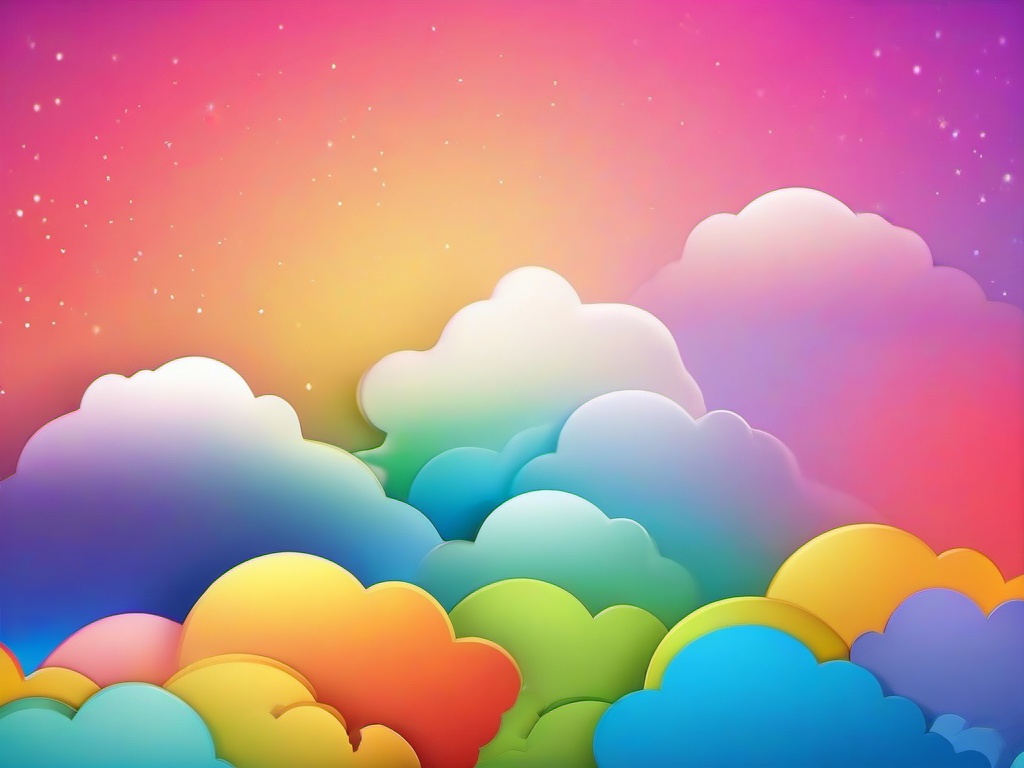 Rainbow Sky Background  