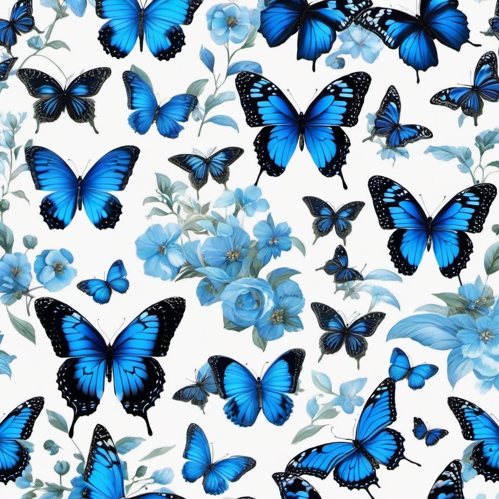 blue butterflies wallpaper  