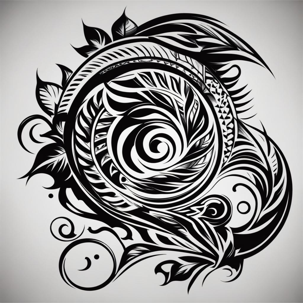 tribal tattoo designs minimalist color design 